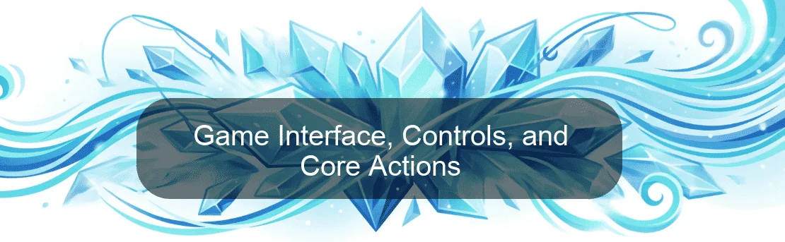 Game Interface, Controls, and Core Actions